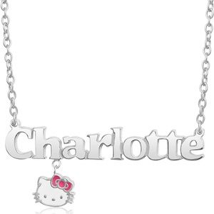 Personalized hello kitty necklace